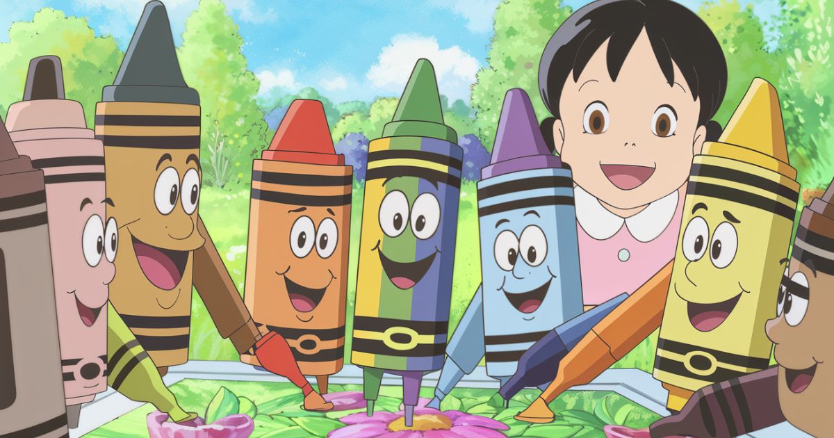 The Rainbow Crayon's Lesson